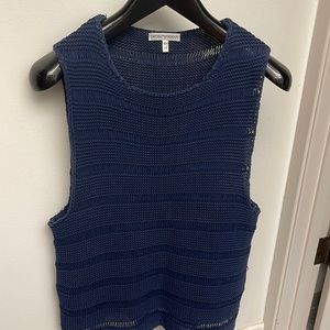 Vintage 1990s Italian Emporio Armani runway deep cut sides tank